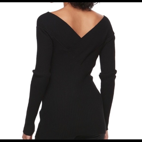 Portrait Collar Sweater- Purple - Picture 5 of 5